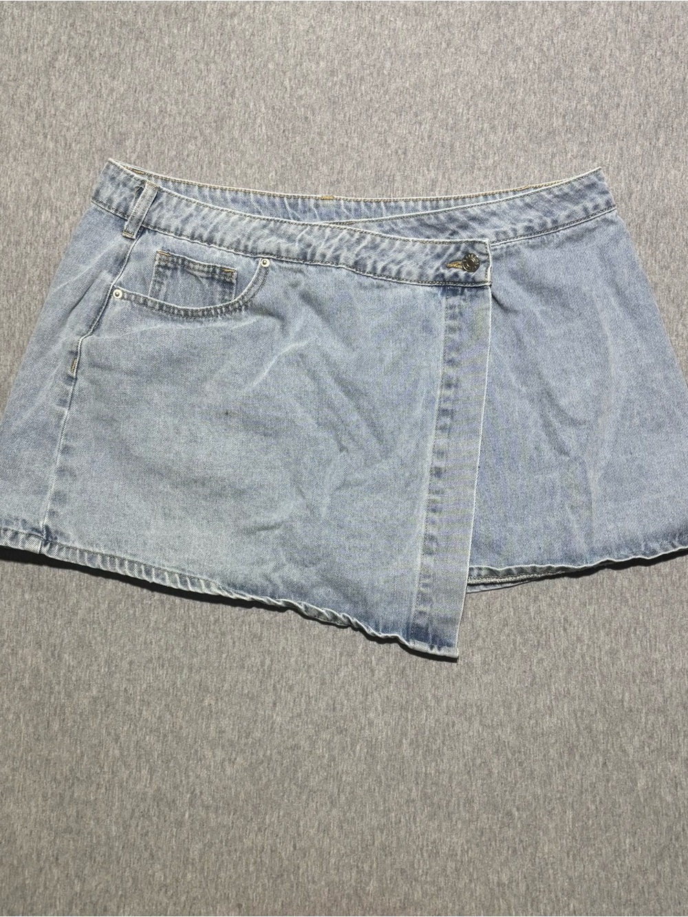 Light Wash Denim Skirt- Women